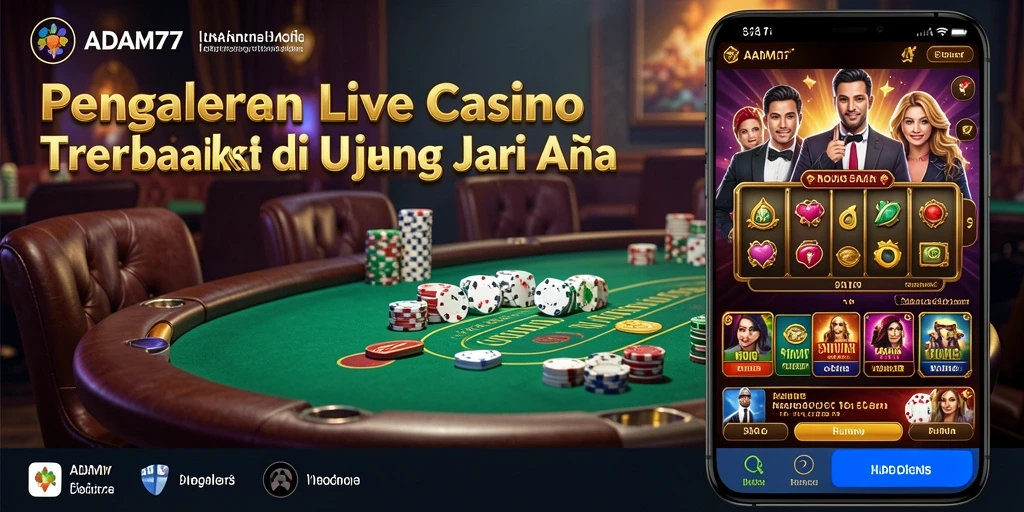 Tampilan gameplay Live Casino yang mengesankan dan interaktif.