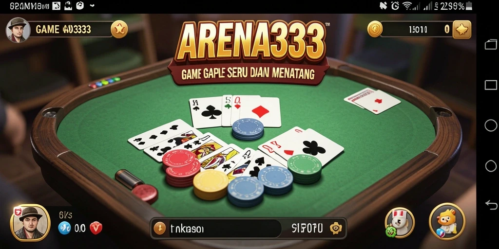 Tampilan gameplay seru Gaple di ARENA333