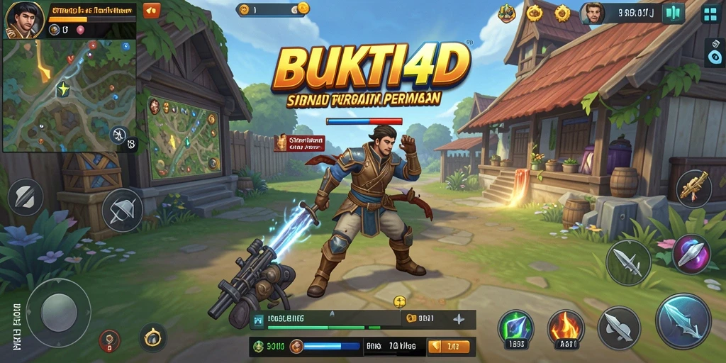 Tampilan gameplay dinamis dalam BUKTI4D yang penuh strategi.