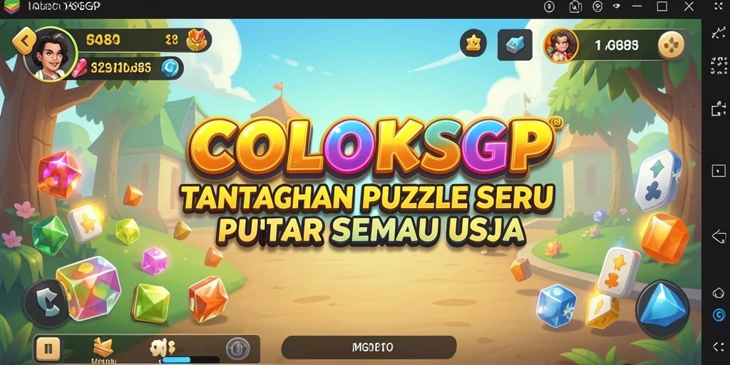 Gameplay COLOKSGP menampilkan berbagai teka-teki menarik yang menantang otak.