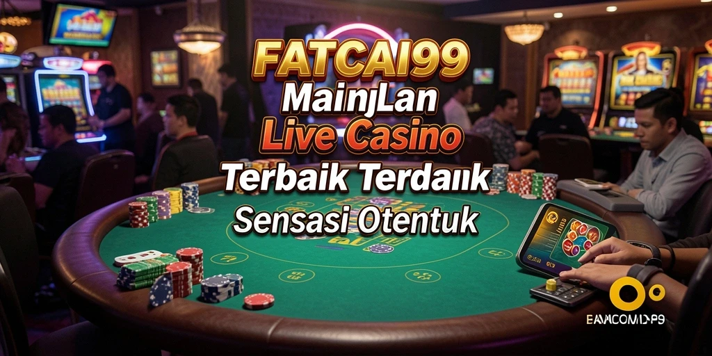 Tampilan menarik dari gameplay Live Casino FATCAI99 yang menyenangkan.