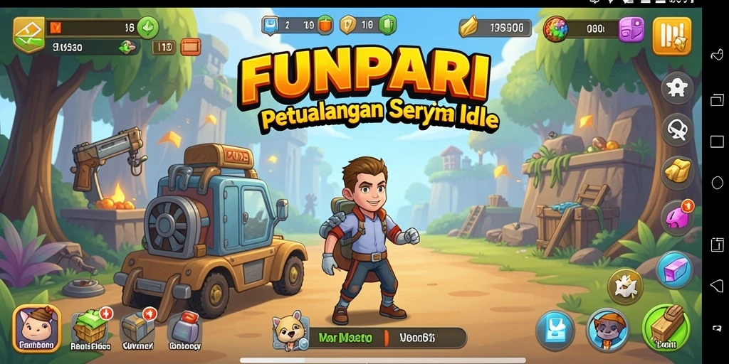 Tampilan menarik dari gameplay FUNPARI yang seru dan interaktif.