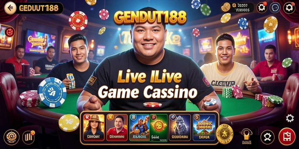 Tampilan gameplay GENDUT188 dengan dealer live yang menarik.