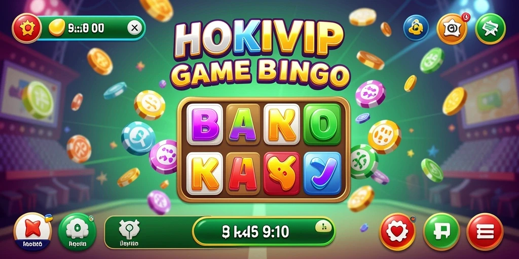 Screenshot gameplay HOKIVIP menampilkan suasana permainan Bingo yang seru.