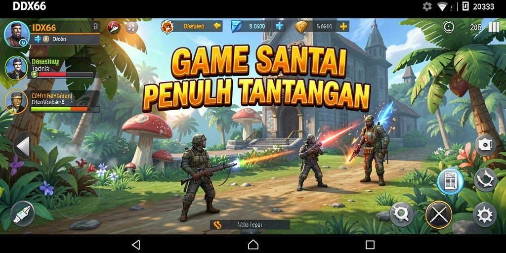 Screenshot menampilkan gameplay seru dan grafik menarik di IDX66.