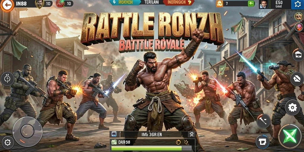 Gameplay seru dan menegangkan di arena Battle Royale IN88.
