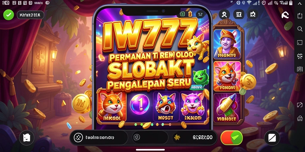 Screenshot IW777 menampilkan gameplay slot yang dinamis dan menghibur.