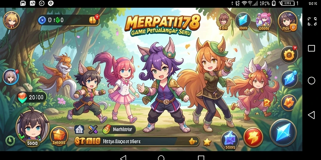 Tampilan gameplay yang menakjubkan dari MERPATI178 dengan karakter Anime.