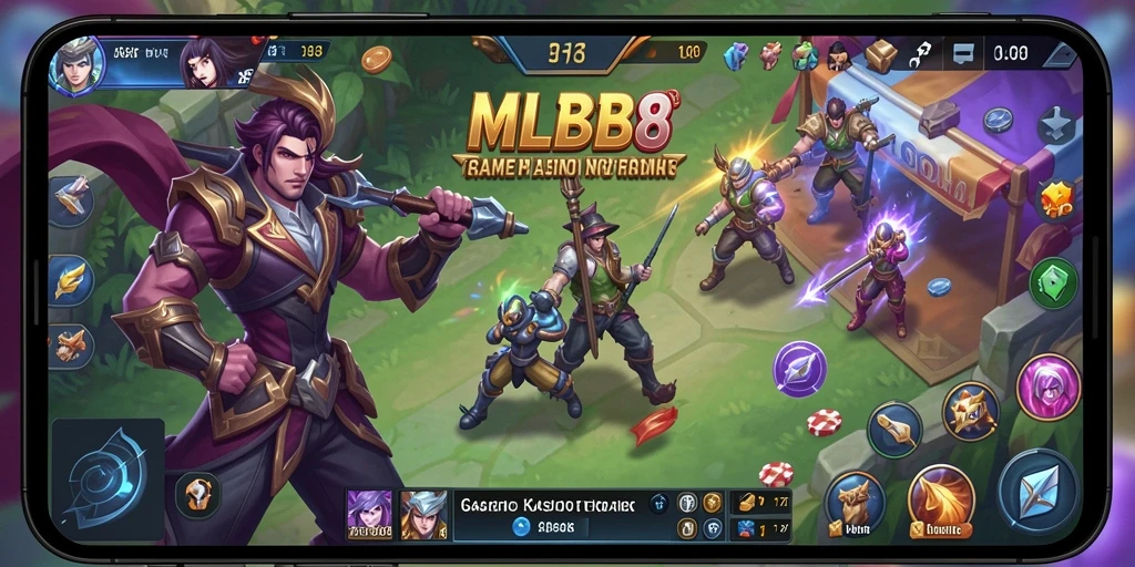 Tampilan gameplay kasino MLBB8 yang menarik dan mendebarkan.