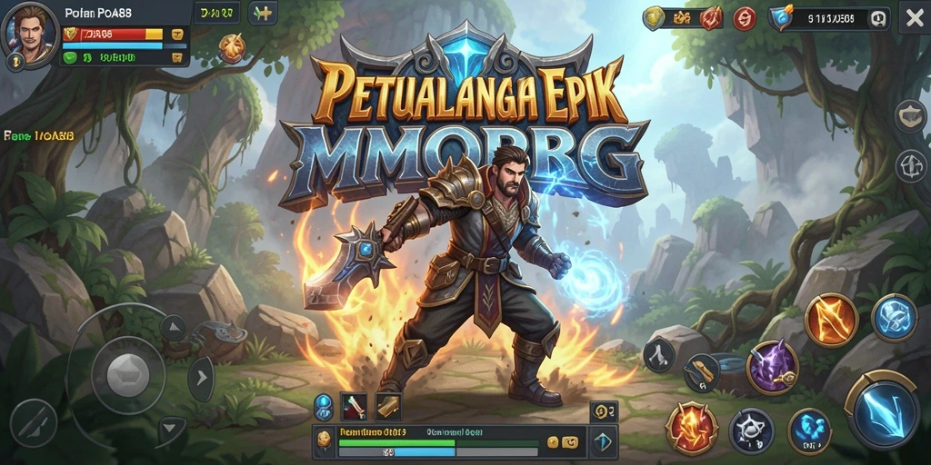 Tampilan gameplay seru dan penuh aksi dalam POA88.