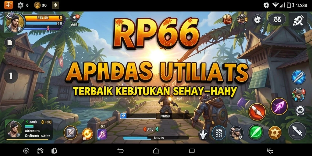 Tampilan utama RP66 dengan fitur utilitas terintegrasi.
