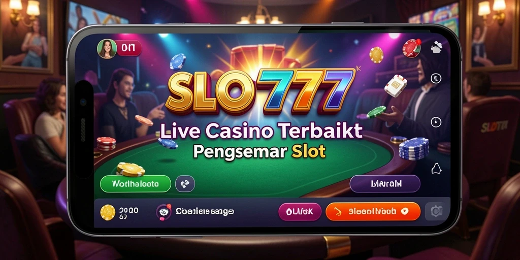 Tampilan gameplay SLOT777 yang mendebarkan dengan dealer profesional.