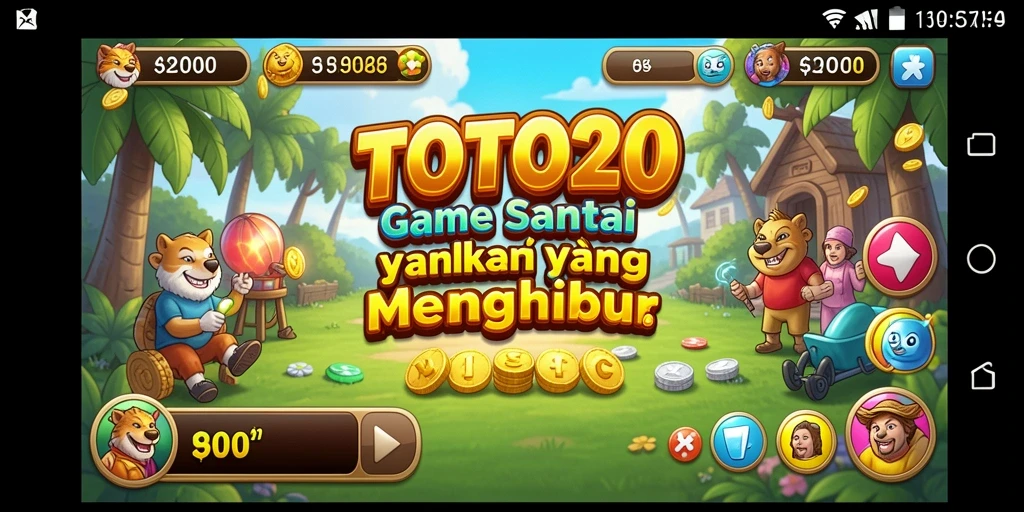 Tampilan gameplay TOTO20 yang cerah dan menarik.